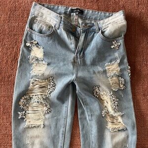 Levi's Women's Blue Distressed Jeans